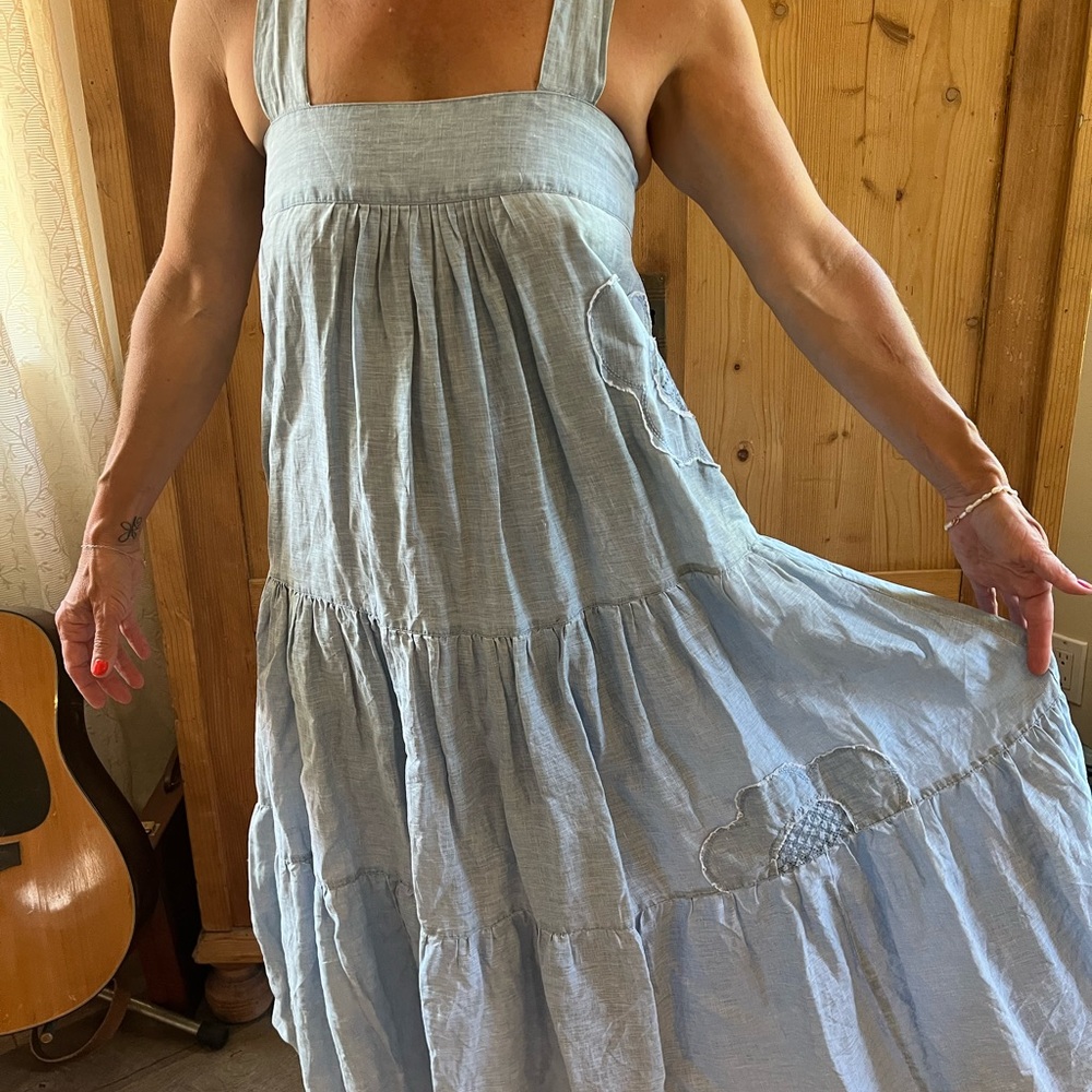 100% linen dress